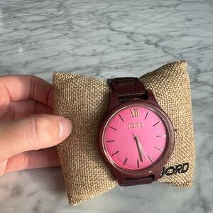 Pink Jord Wood Watch